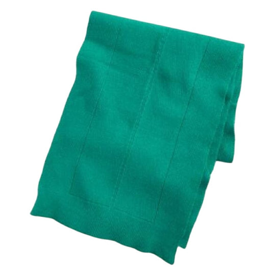 On 34th Women's Solid Multi-Stitch Scarf in Green