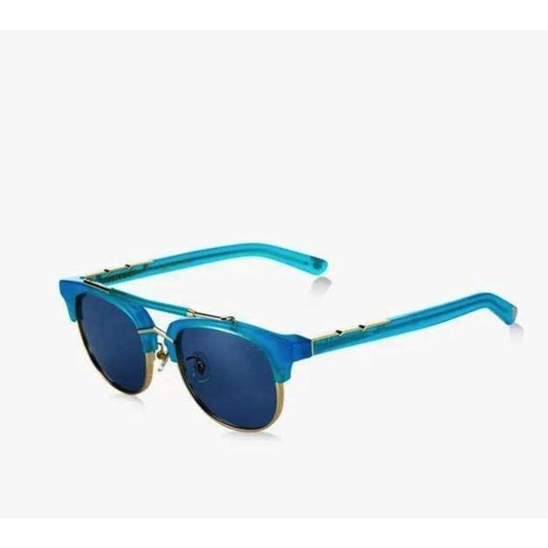 Pared Blue & Gold Sunglasses, “Turks & Caicos” In Turquoise