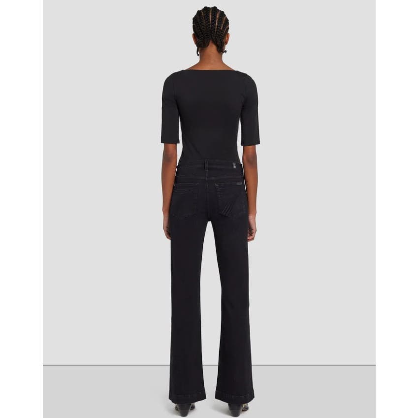 7 FOR ALL MANKIND TAILORLESS DOJO IN BLACK ROSE, Size 26