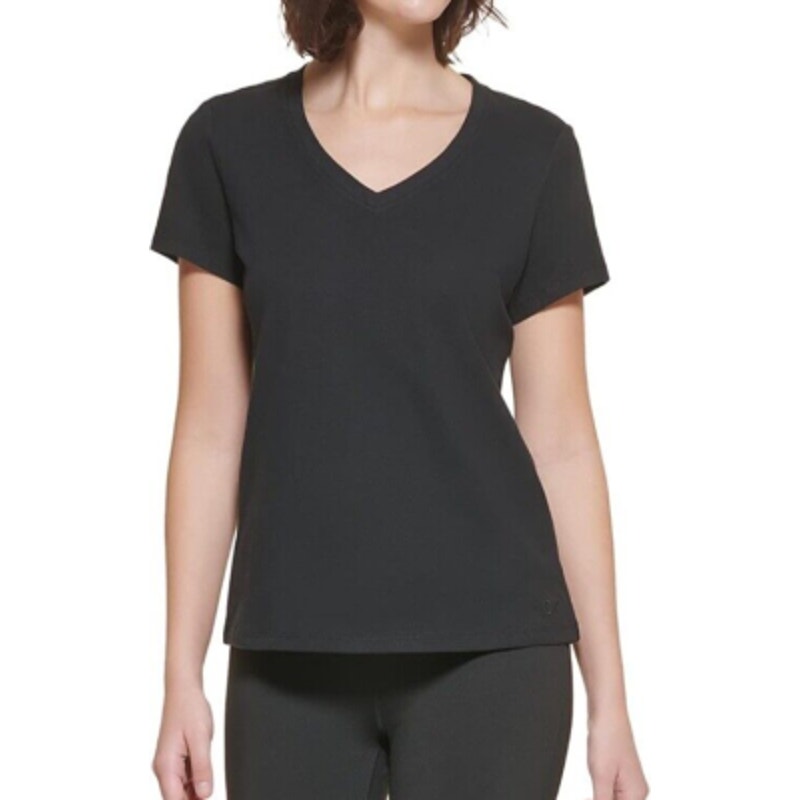 Calvin Klein Performance Women's Black V-Neck Tee Shirt