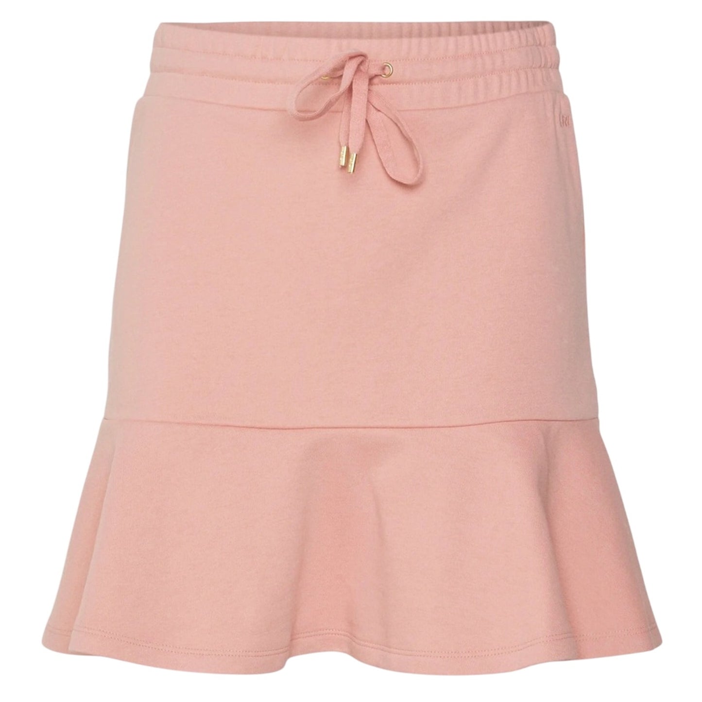 Lauren Ralph Lauren Pink Rose Tan Skirt, Drawstring, Fit & Flare
