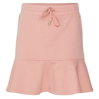 Lauren Ralph Lauren Pink Rose Tan Skirt, Drawstring, Fit & Flare