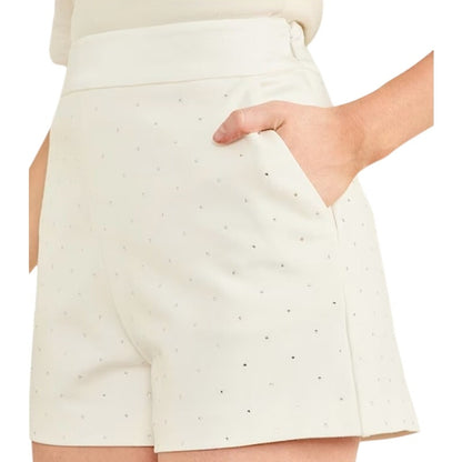 Marciano by GUESS Women's White Embellished Shimmy Shorts