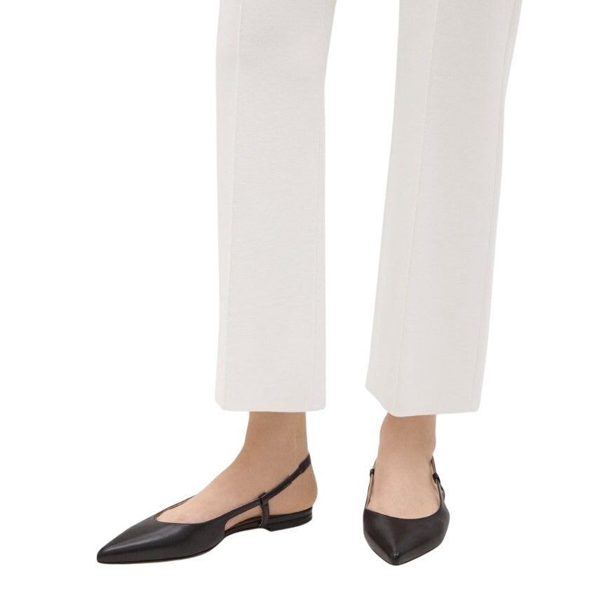 Theory Women's Cropped Flare Pant in Crepe Knit, Size Large