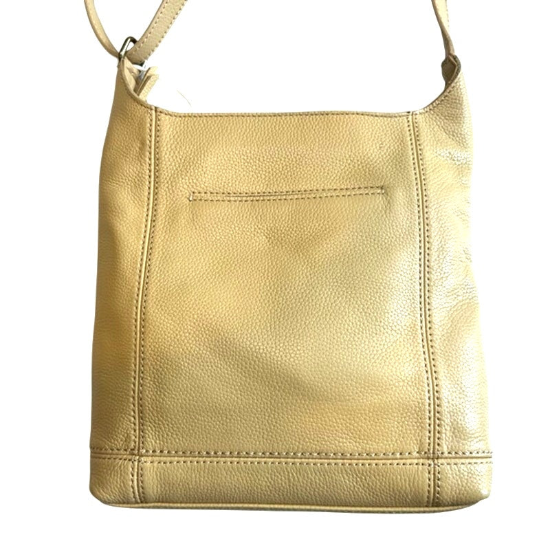 The Sak Womens De Young Small Leather Buttercup Shoulder Crossbody Bag