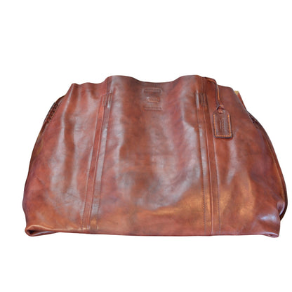 OLD TREND Women's Genuine Leather "Forest Island" Carryall Bag in Rusty Red