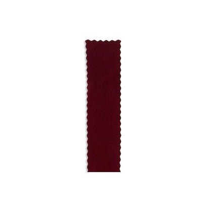 Aqua Women's Long Scalloped Scarf in Maroon