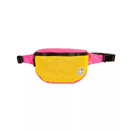 LOLA Women's Small Moonbeam Bum Bag In Neon Pink Yellow Multi