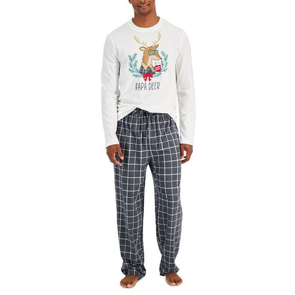 Family PJs Matching Men's Papa Deer Mix It Family Pajama Set