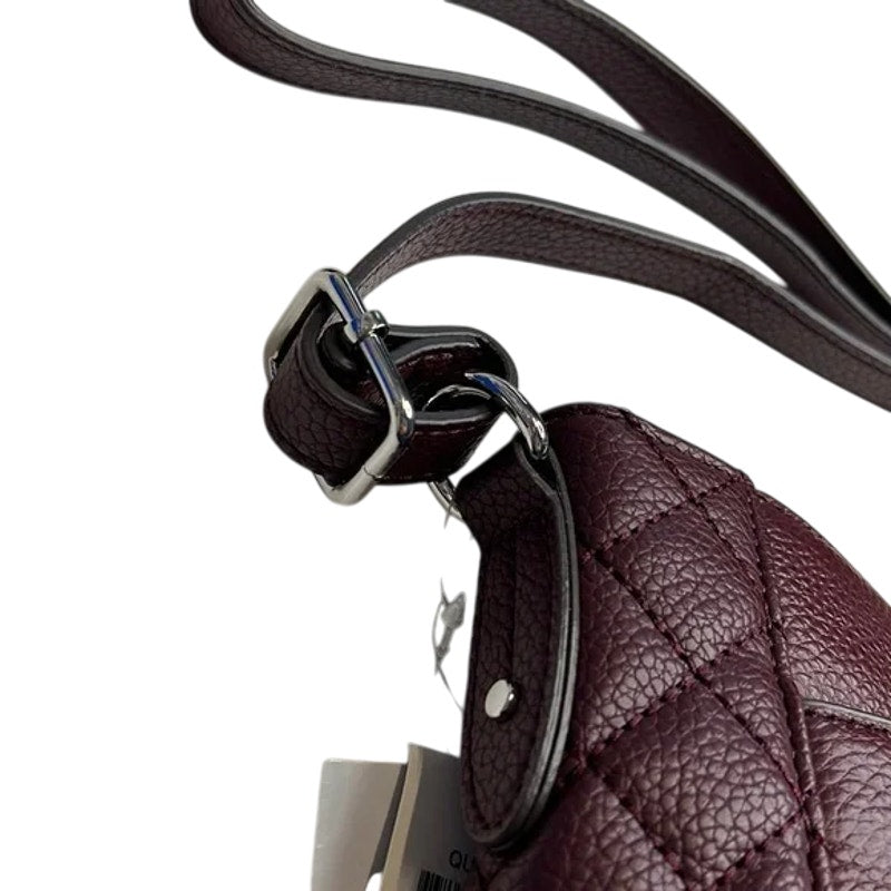 GIANI BERNINI, Quilted EW Leather Crossbody Wine