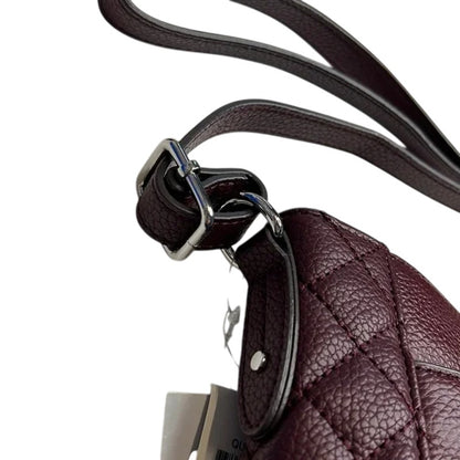 GIANI BERNINI, Quilted EW Leather Crossbody Wine