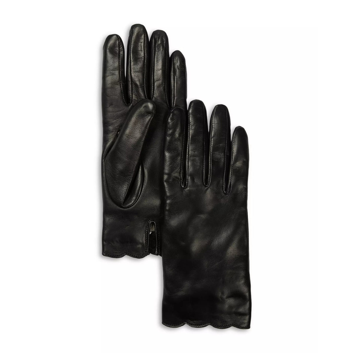 Carolyn Rowan Accessories Scalloped Nappa Leather Gloves