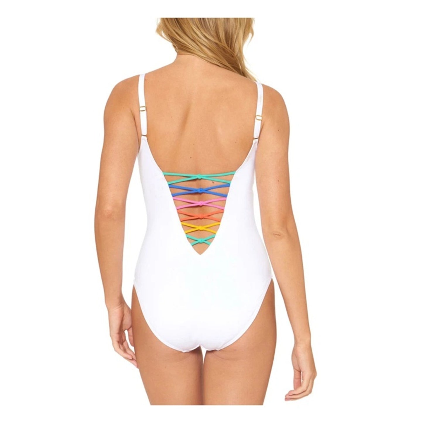 Bleu by Rod Beattie Women's Core-Lace-Down Mio One-Piece Swimsuit