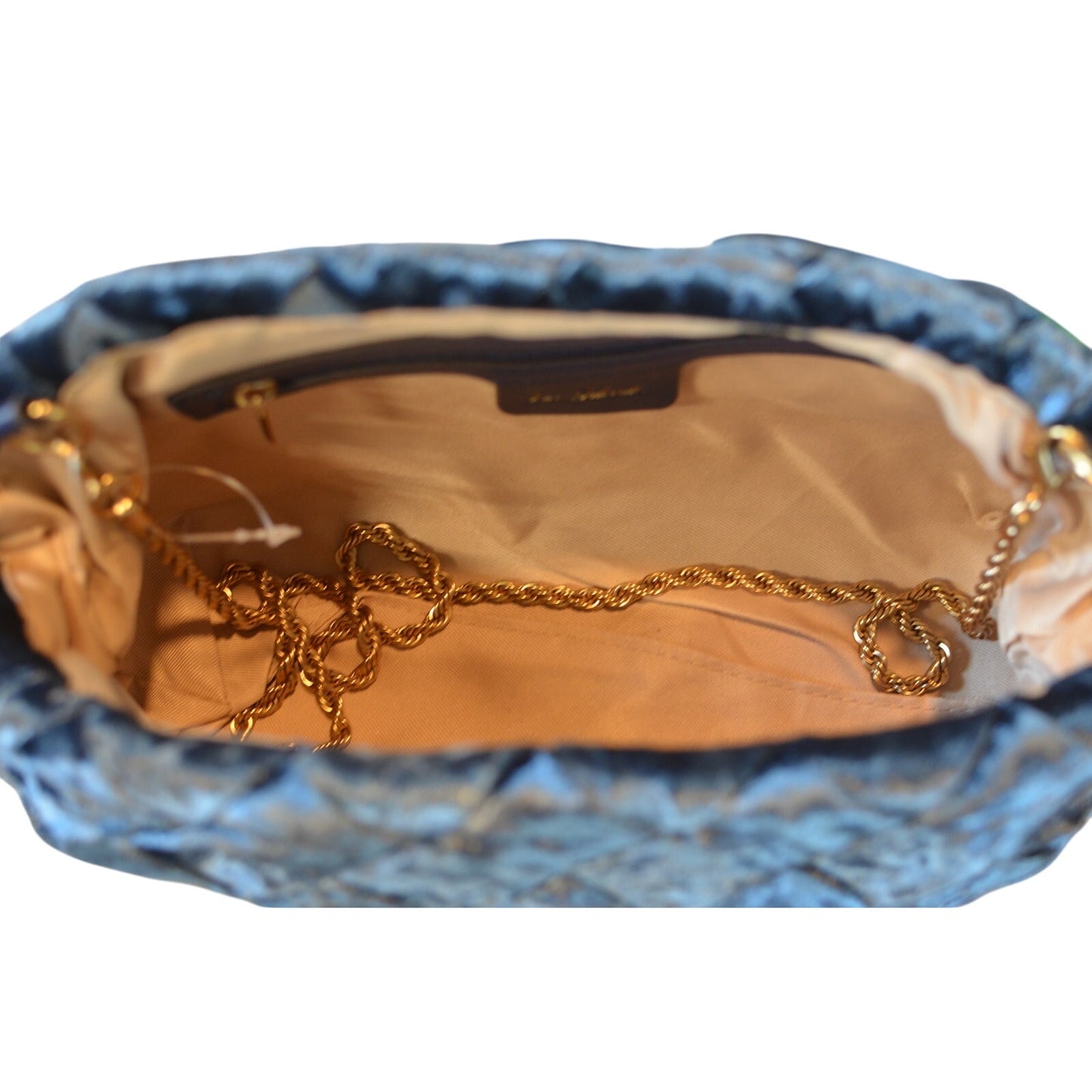 Sam Edelman "Brit" Frame Velvet Clutch in Jewel Blue