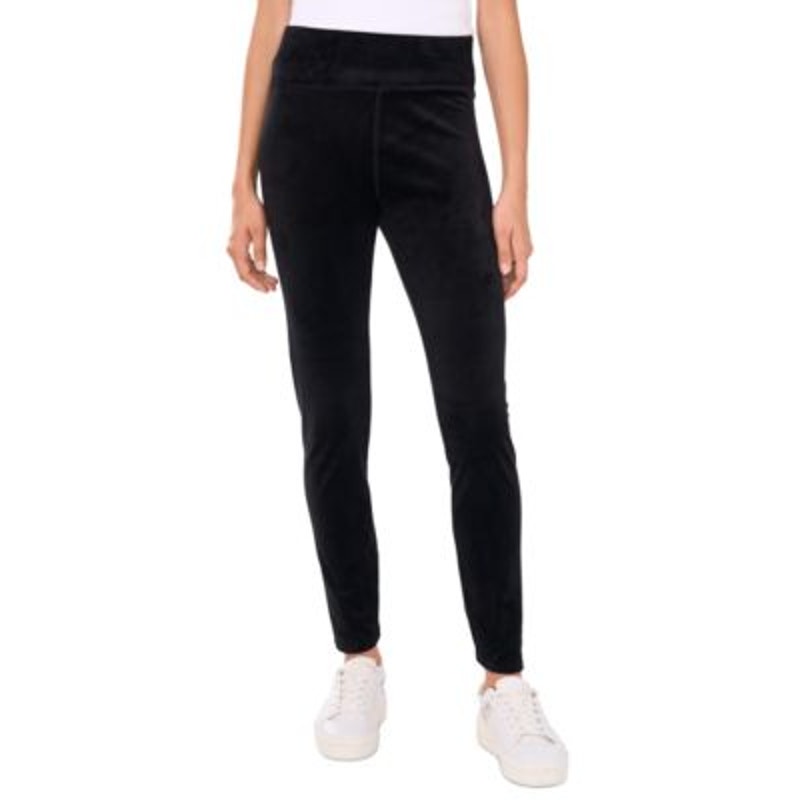 Vince Camuto Women's Velour Skinny Leggings in Rich Black