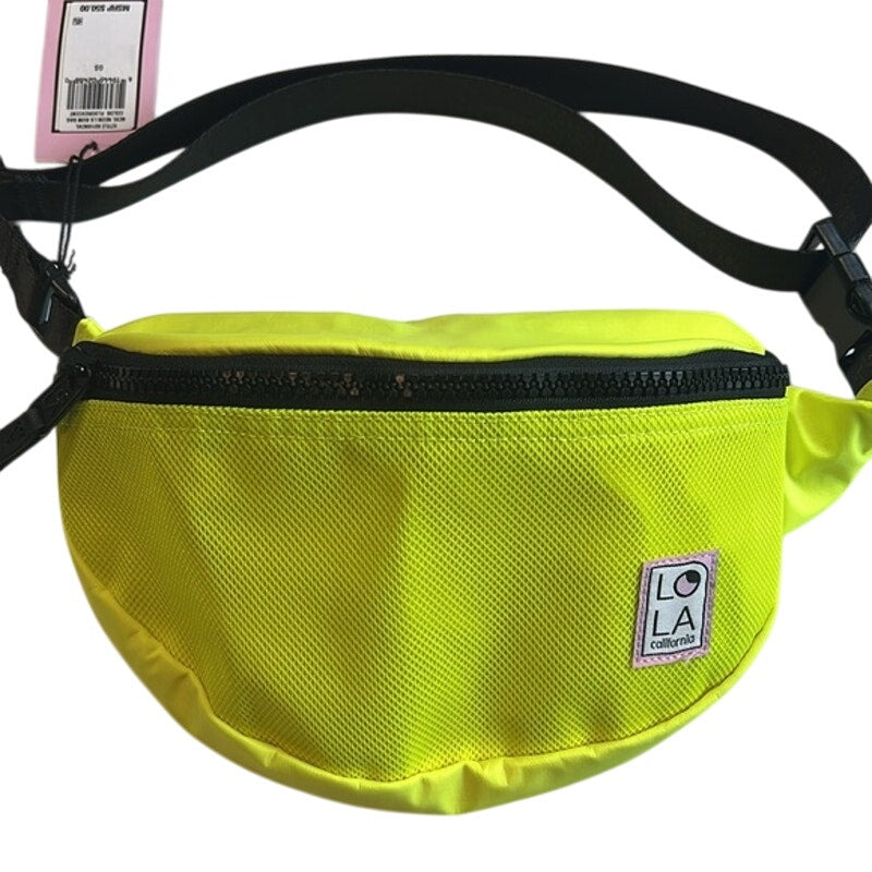 LOLA California Women's Sprite Moonbeam Small Bum Bag In Flourescent Yellow