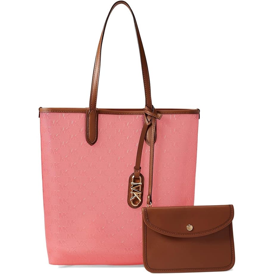 Michael Kors Eliza Medium North South Tote Bag, Geranium Pink