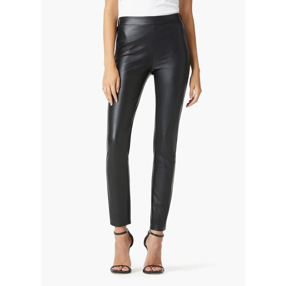 JOE'S JEANS KOREY FAUX LEATHER LEGGING IN BLACK