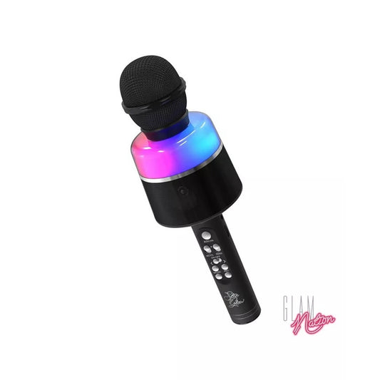 Tzumi Glam Nation Star Glow LED Karaoke Microphone