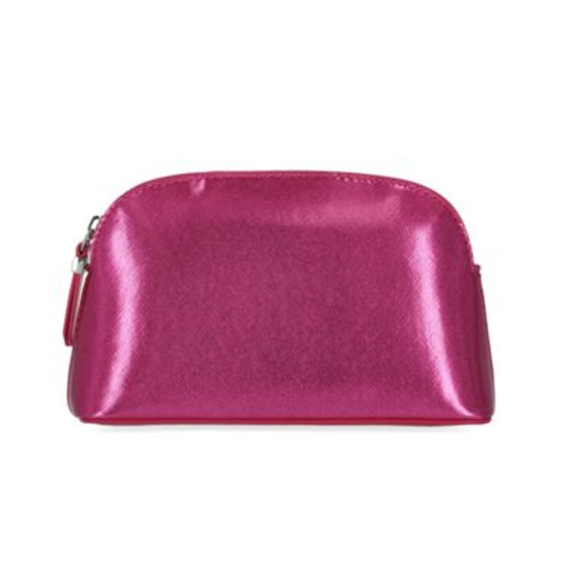 Stella Max Women's Zip Closure Cosmetic Bag in Pink