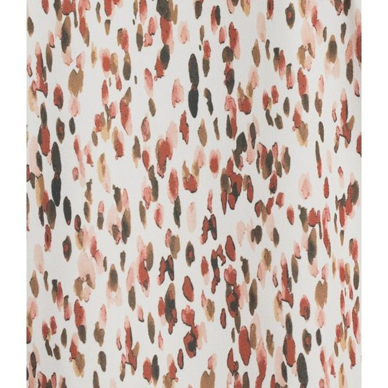 Calvin Klein Printed V-Neck Sleeveless Cami Top in Cream Multi