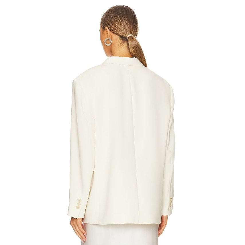 Theory Ladies Boxy Jacket In Admiral Crepe