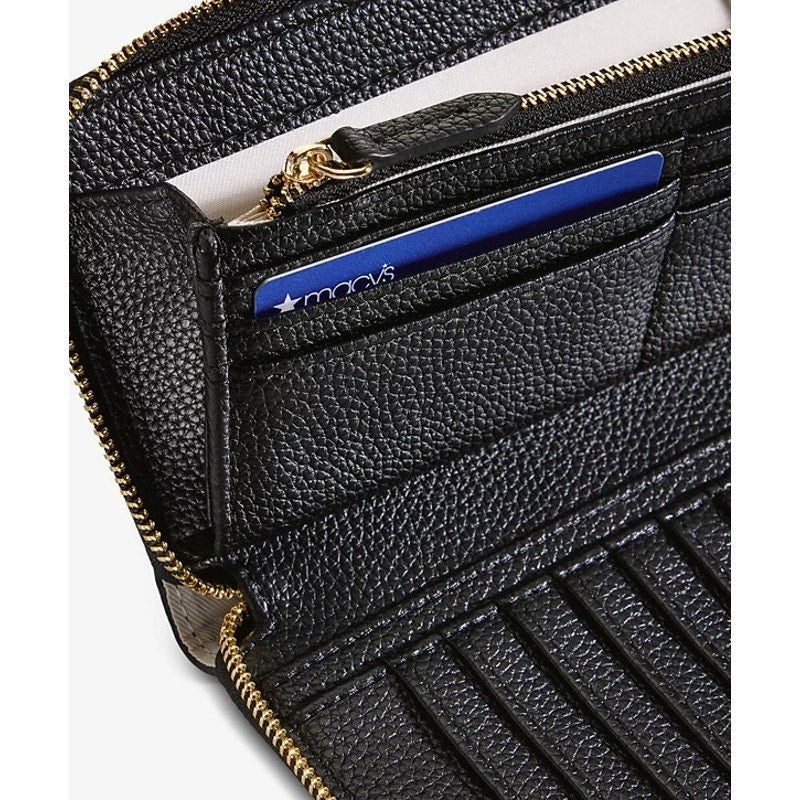 On 34th Women's "Angii" Zip Around Wristlet Wallet in Black