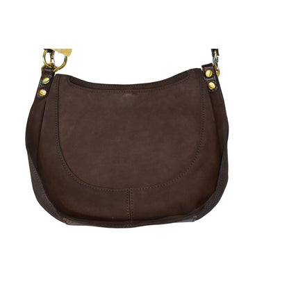 Patricia Nash "Caletta" Crossbody in Chocolate Nubuck Suede