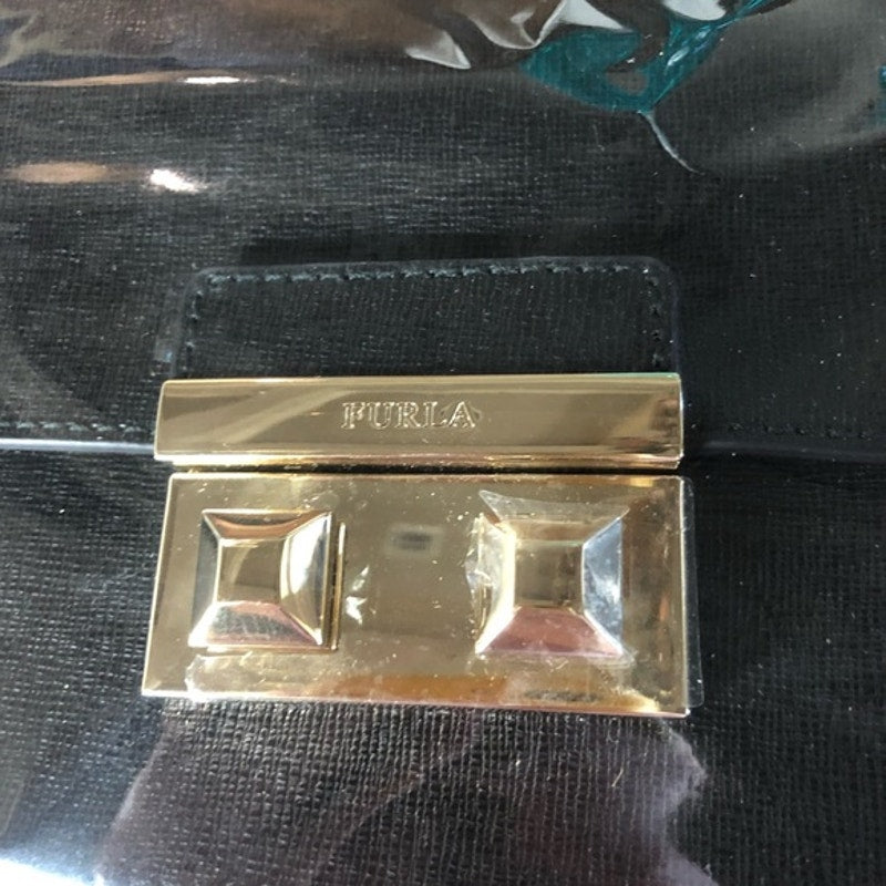 Furla Black Leather Crossbody Bag w/ Gold Hardware, NWT $398