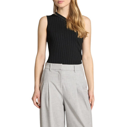 HUGO by HUGO BOSS Women's One-Shoulder Knit Top in Black