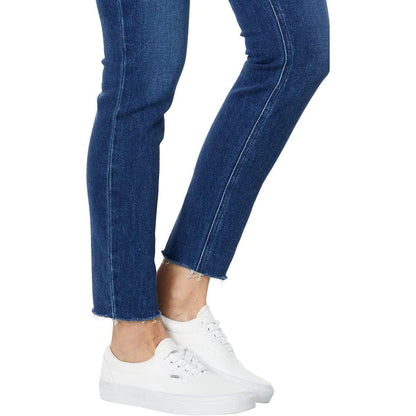 Paige Bombshell Ankle Raw Hem Jeans in Chapel