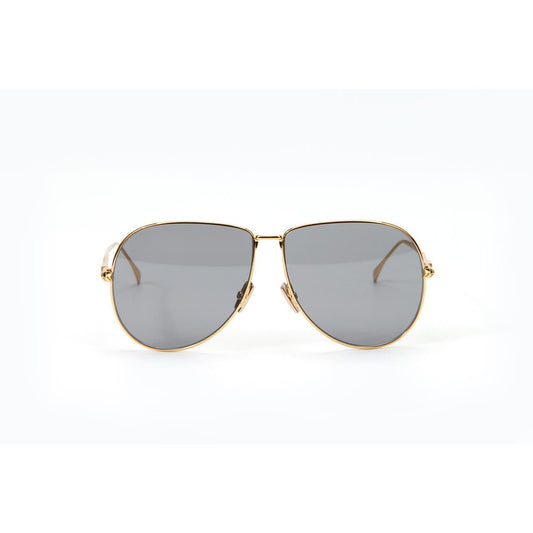 Fendi Gold Aviator Sunglasses w/ Gray Lenses, “FF0437/S”