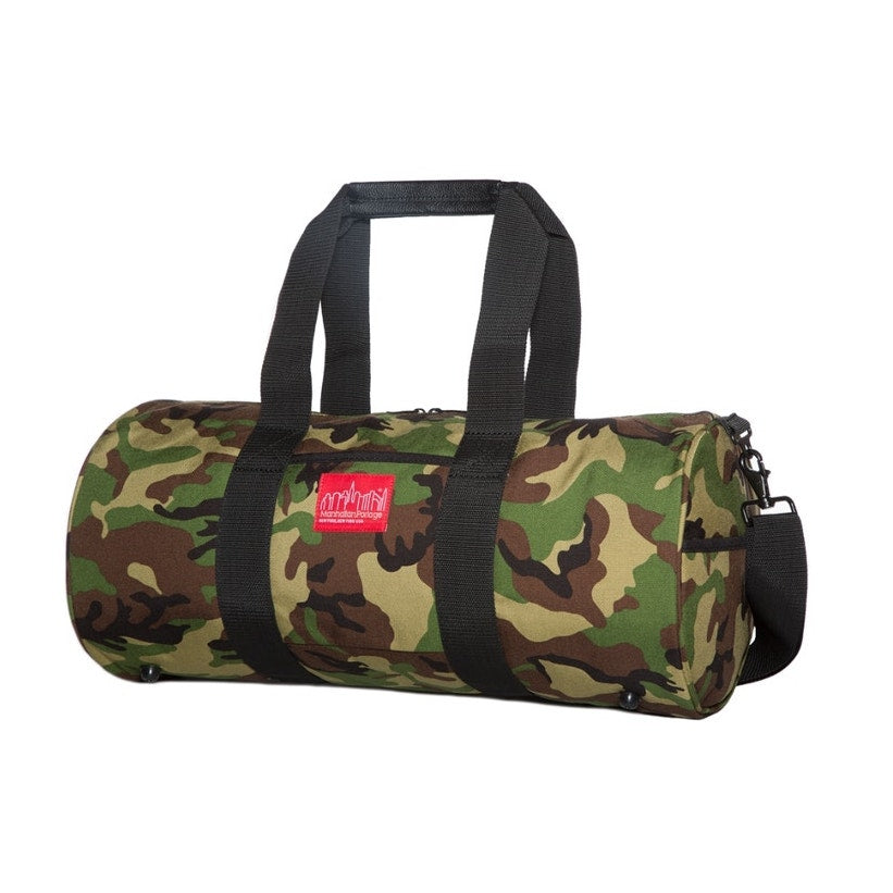 Manhattan Portage "Chelsea" Drum Duffle Bag in Green Camo Print