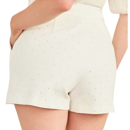 Marciano by GUESS Women's White Embellished Shimmy Shorts