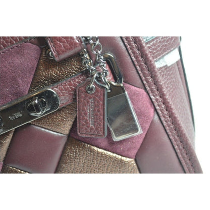 COACH SWAGGER 21 Canyon Quilt Carryall 55511 Oxblood Leather NWT $450