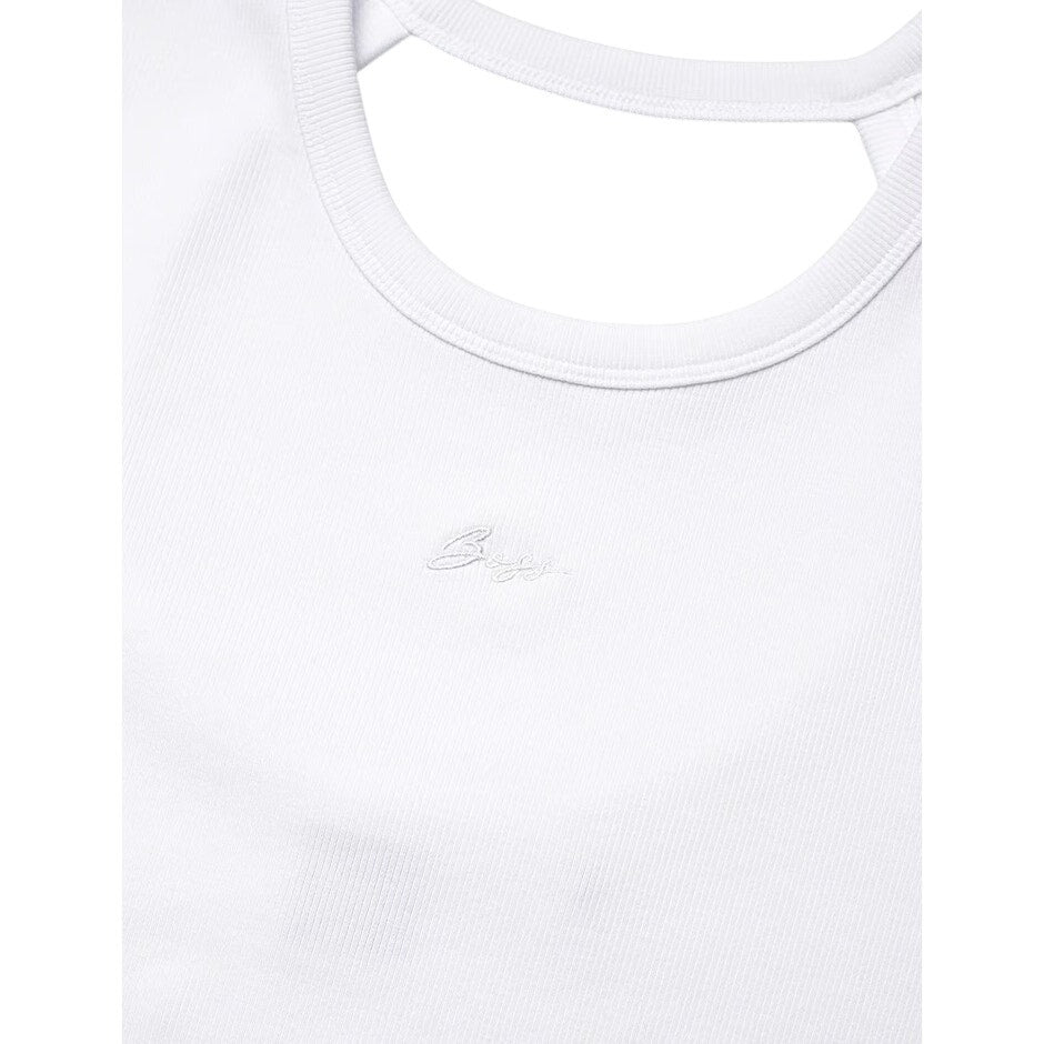 Hugo BOSS Orange Women's Esima Back Cutout Top in White