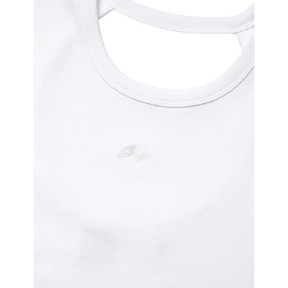 Hugo BOSS Orange Women's Esima Back Cutout Top in White