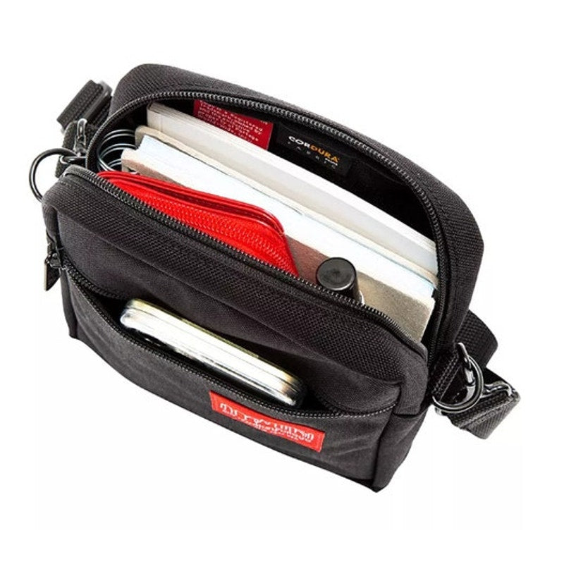 Manhattan Portage Signature "Emblem City Lights" Crossbody Bag in Navy Blue