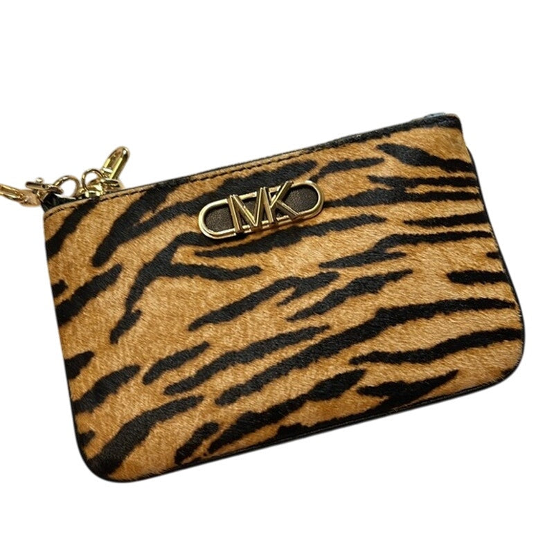 MICHAEL KORS Animal Print Calf Hair Parker Key Card Holder