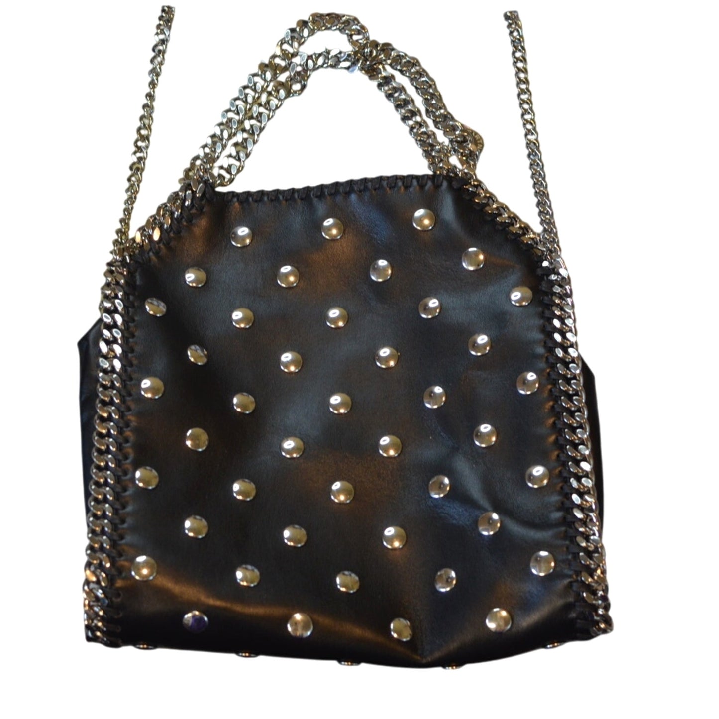 Stella McCartney Women's Mini Tote Bag Allover Stud in Black