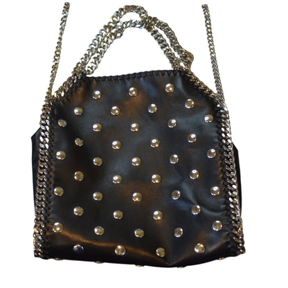 Stella McCartney Women's Mini Tote Bag Allover Stud in Black