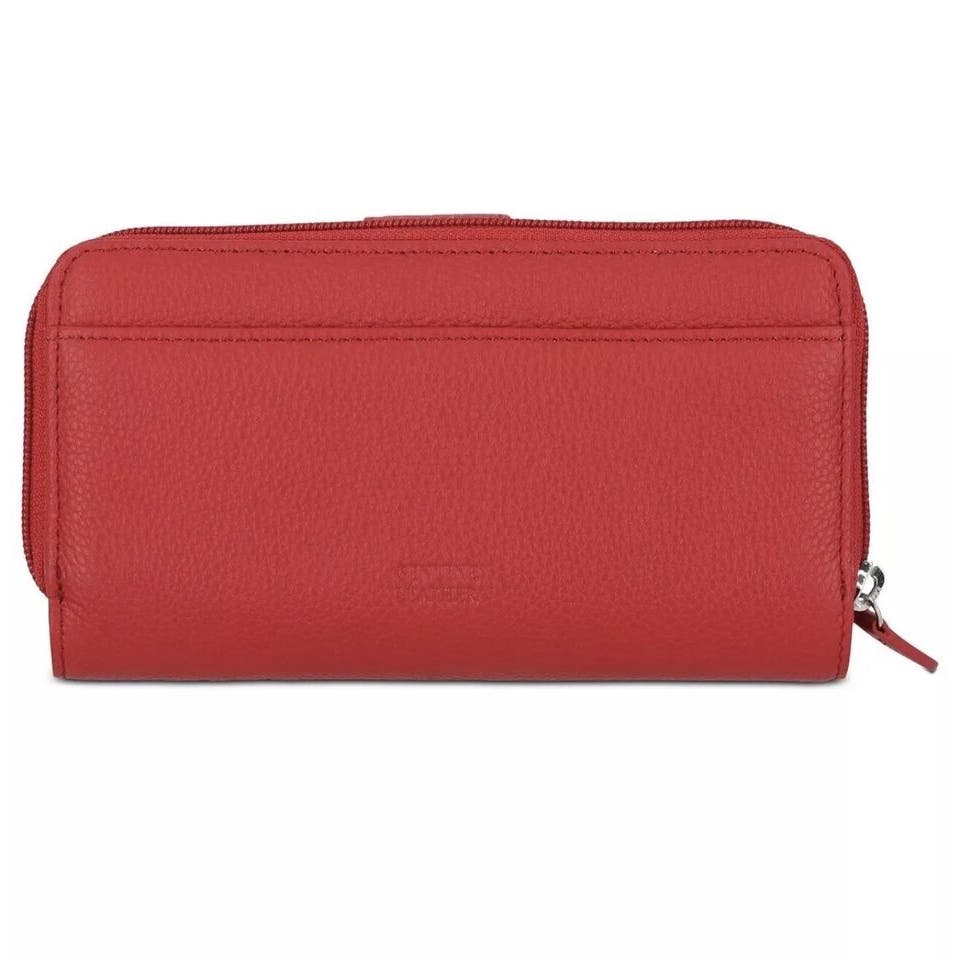 GIANI BERNINI Softy Leather All In One Wallet Red