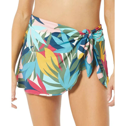 Contours by Coco Reef Women's Shaping Swim Skirt in Floral Multi