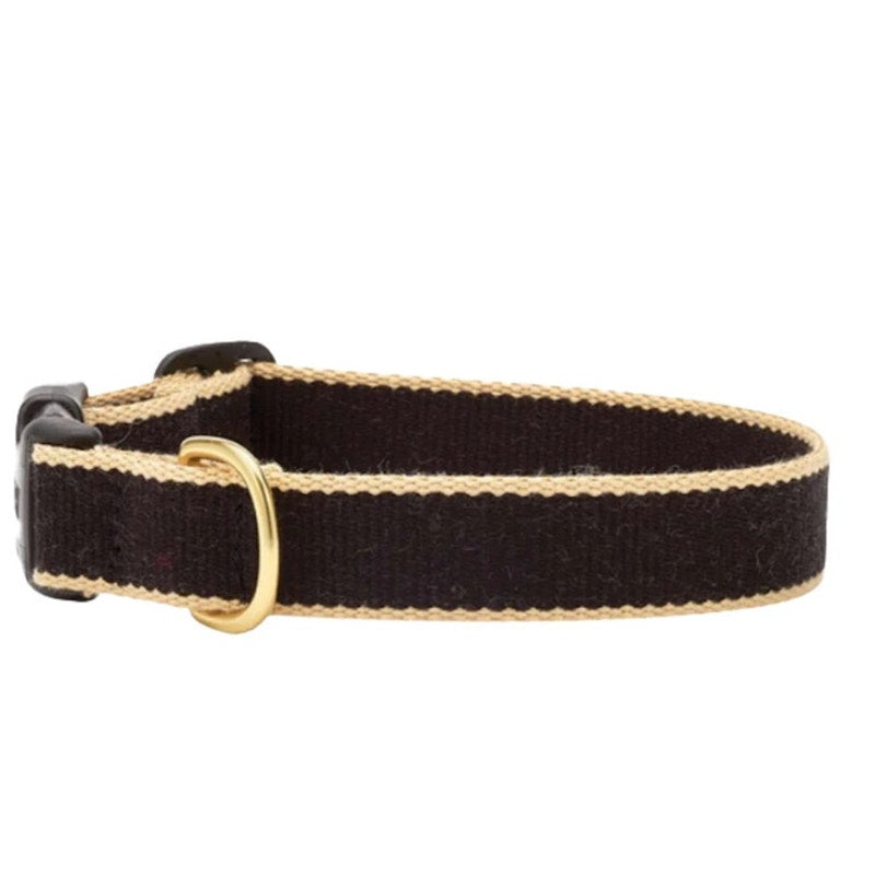 Up Country Black & Gold Dog Collar