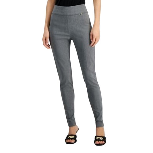 INC International Concepts Women's High-Rise Skinny Pants in Heather Gray