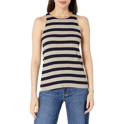 THEORY Women's Striped Tank Top in Merino Wool, Size Small