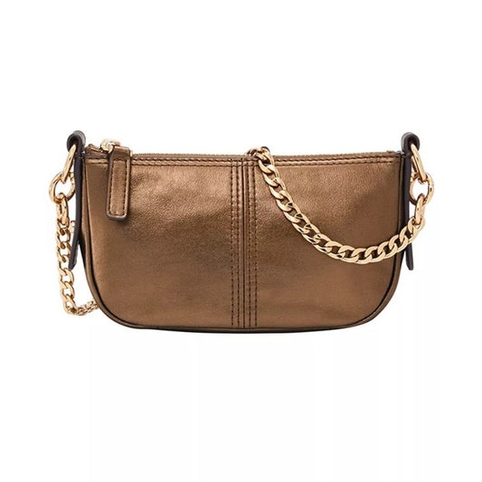 Fossil "Jolie" Mini Crossbody Bag in Bronze Brown