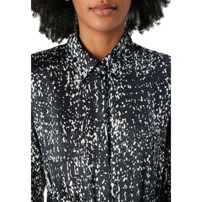 Calvin Klein Women's Shirt Dress in Inkwell Black White