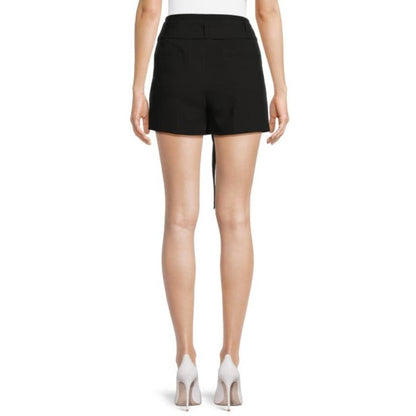 DKNY Tie Belted Shorts in Black