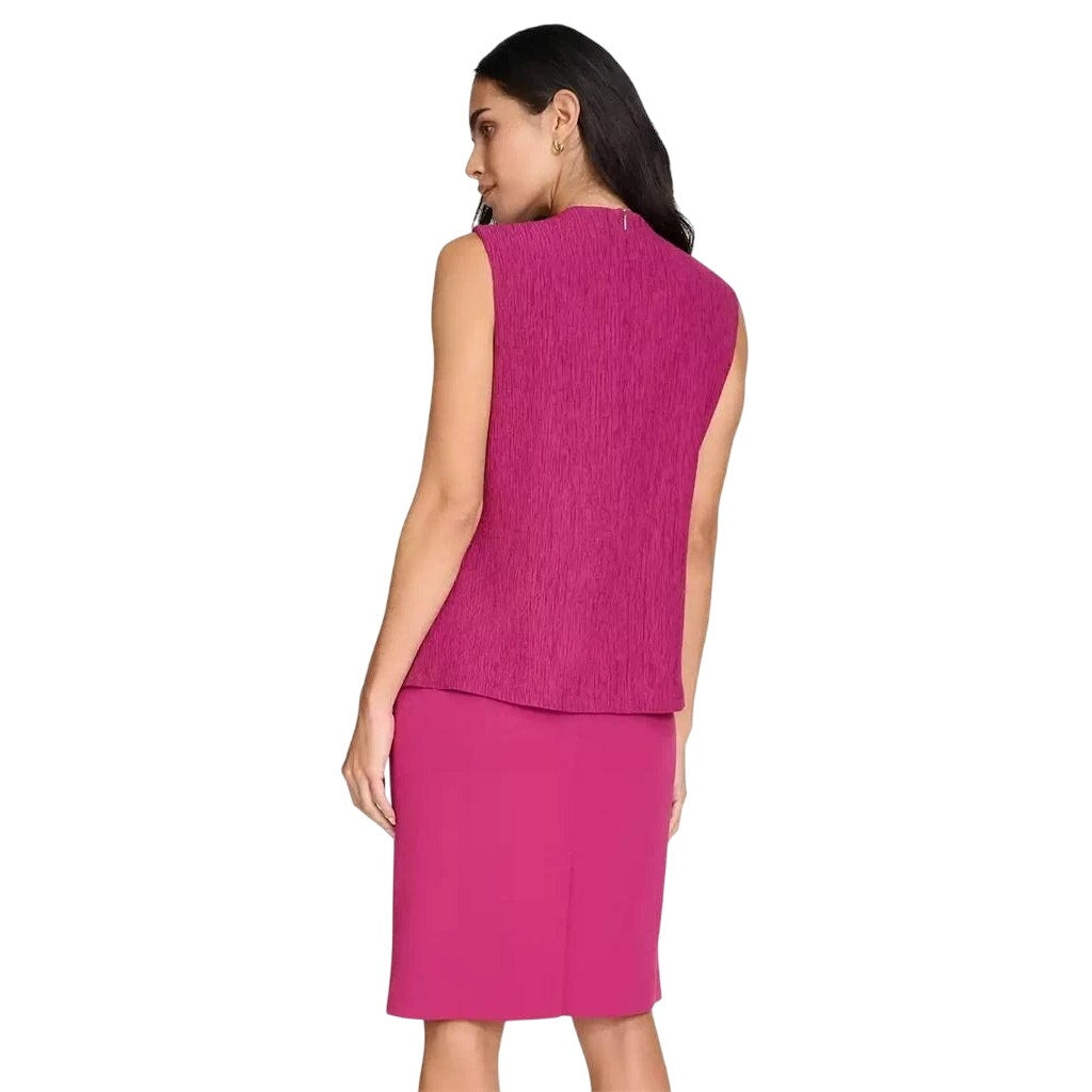 Calvin Klein Women's Crewneck Sleeveless Top in Mulberry Purple